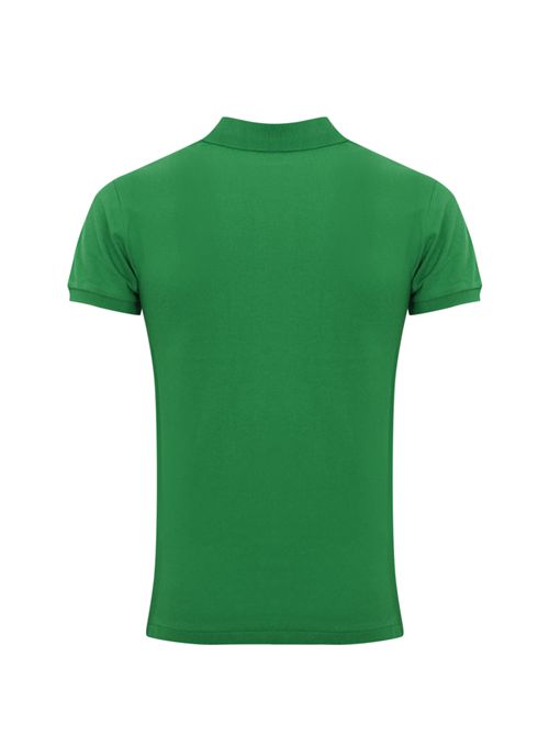 Polo due bottoni in cotone con logo green POLO RALPH LAUREN | 710795080019